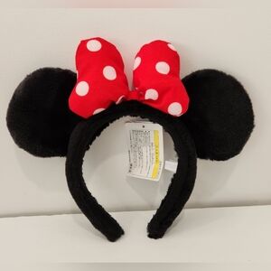 NWT Disney Minnie Mouse Ears Red & White Bow Headband Tokyo Japan Disney Resorts
